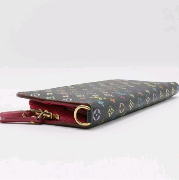 LOUIS VUITTON MULTICOLOR MONOGRAM PATTERN COATED CANVAS INSOLITE WALLET - Picture 3 of 8